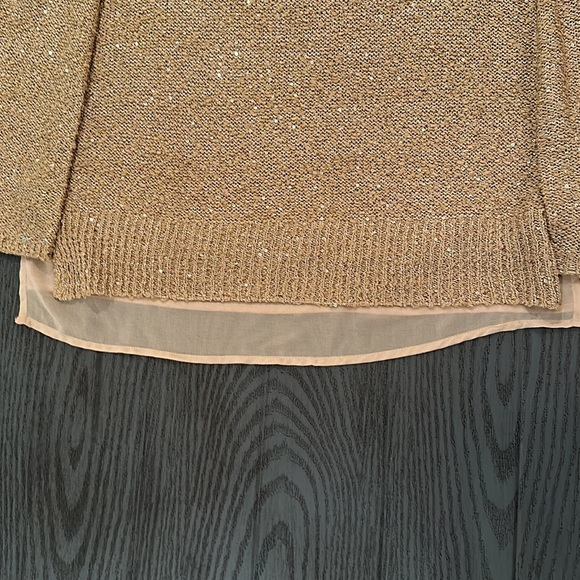 Alfani Gold Sparkly Sweater - Like new - Picture 5 of 7